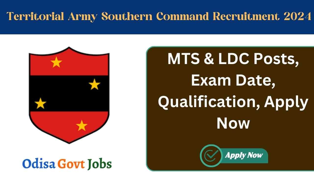 Territorial Army Southern Command Recruitment 2024